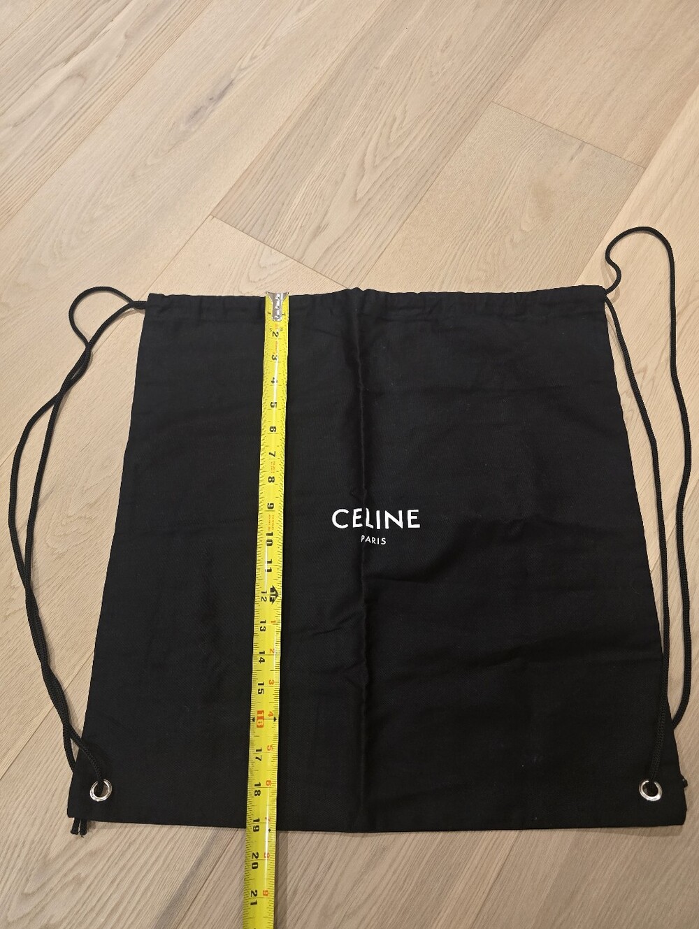 Celine Black Drawstring Dust Bag